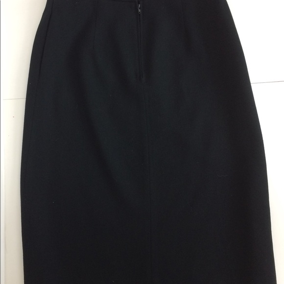 80’s Vintage black skirt lined - Picture 3 of 4